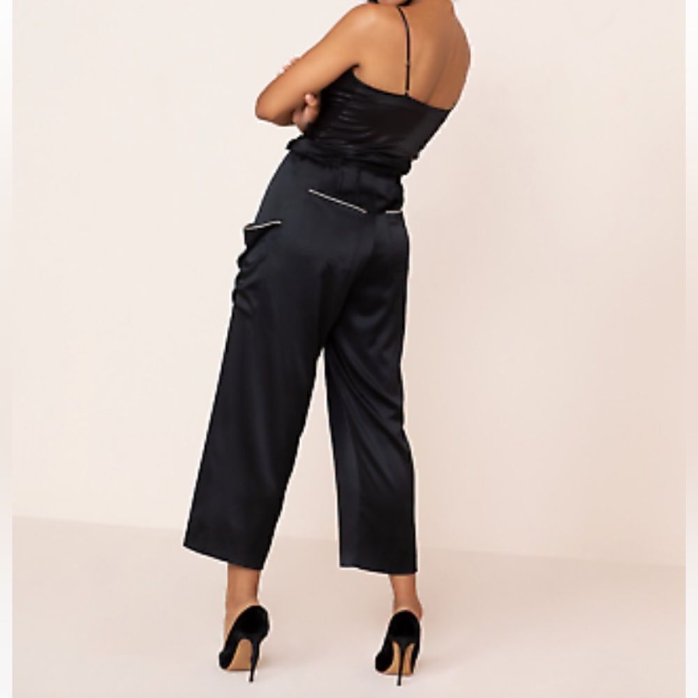 - NWT Agent Provocateur Ezra Pajama Pants with Pockets and Paperbag Waistb… - Picture 2 of 6